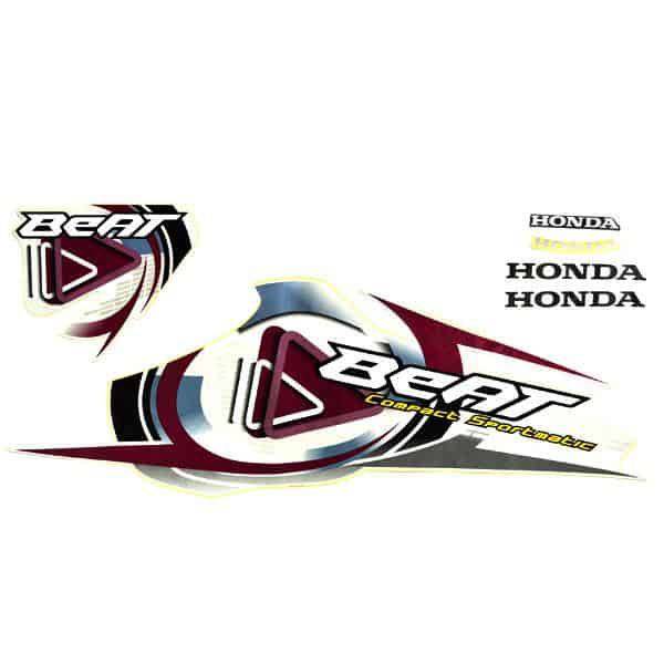 Sticker Body Kiri Putih Honda BeAT Karburator KVY
