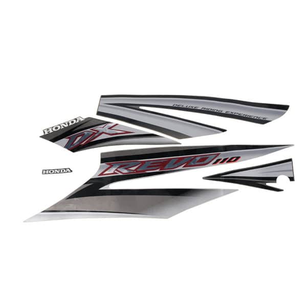 Sticker Body Set Kiri Coklat Silver Honda Revo 110 DX
