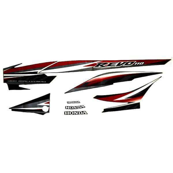 Sticker Body Kiri Hitam Honda Revo 110