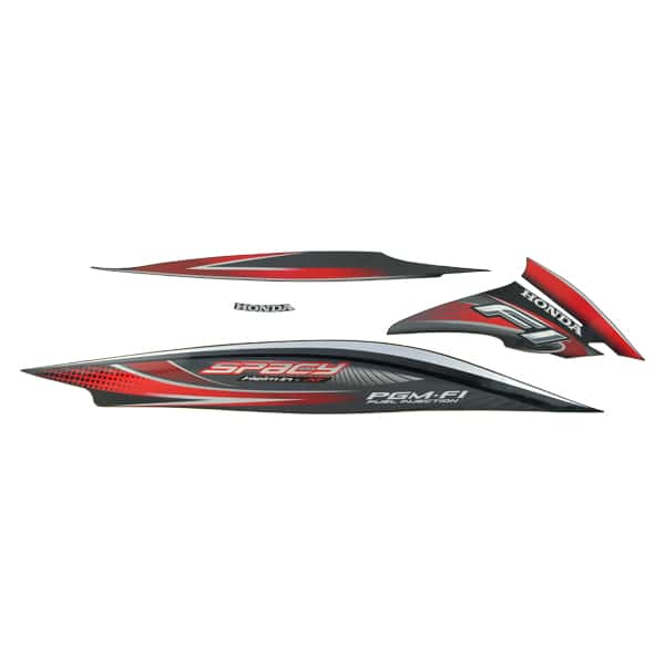 Sticker Body Set Kanan Hitam Honda Spacy FI
