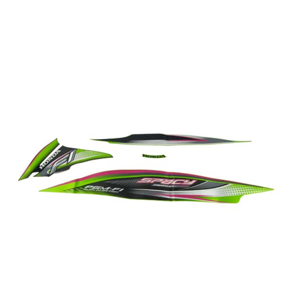 Sticker Body Set Kiri Hijau Hitam Honda Spacy FI
