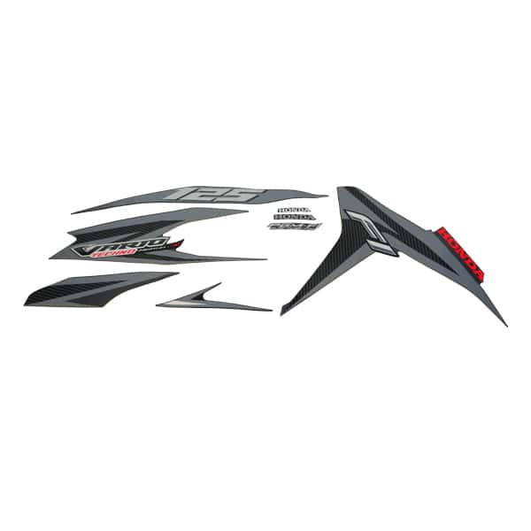 Sticker Body Set Kanan Hitam Honda Vario Techno 125 Helm-In FI