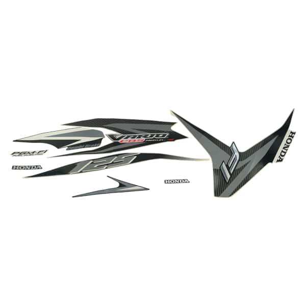 Sticker Body Set Kiri Putih Honda Vario Techno 125 Helm-In FI CBS