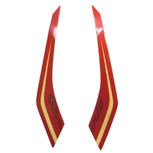 Sticker Body Sein Depan Merah Honda Genio