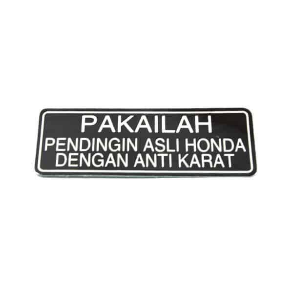 Label Coolant Information – BeAT eSP, Scoopy eSP K93, New CB150R Streetfire K15G, New CB150R Streetfire K15M, New Vario 150 eSP K59J & New CBR 150R K45G