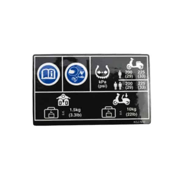 Sticker (Label Tire Drive Cargo) – Honda BeAT K1A, Genio, Scoopy eSP K2F