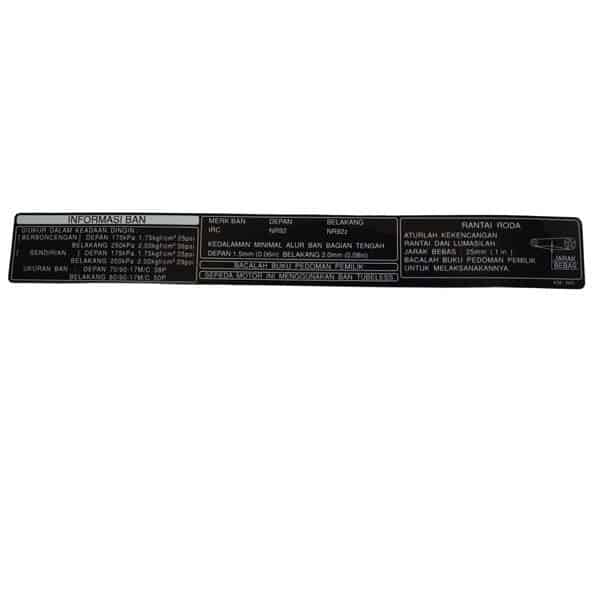Label Tire & Drive Chain – Sonic 150R (K56)