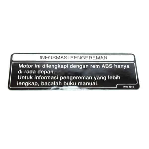 Label, 1CH ABS Information – PCX 150 K97