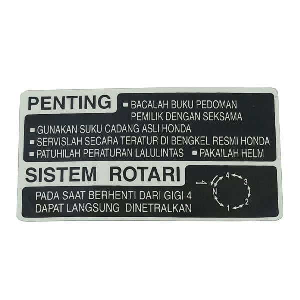 Mark Drive Caution Honda Super Cub C125