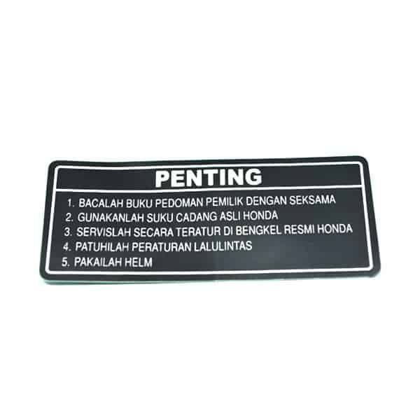Label Drive Caution – BeAT eSP, PCX 150 K97, New CB150R Streetfire K15G, New CB150R Streetfire K15M, Vario 125 eSP K60R & Vario 150 eSP K59J