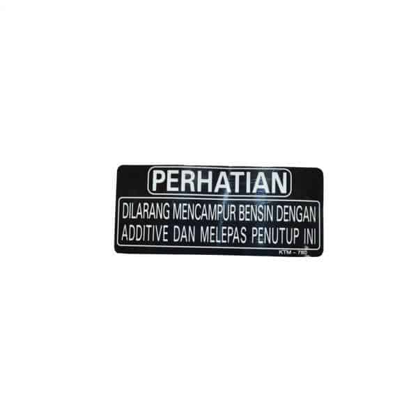 Label Fuel Caution – Sonic 150R, Supra GTR 150,New Supra X 125 FI